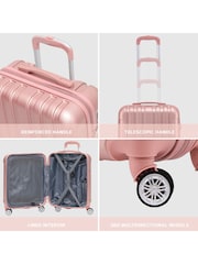 Flight Knight 55x40x20cm Ryanair Priority 8 Wheel ABS Hard Case Cabin Carry On Hand Luggage - Image 7 of 7