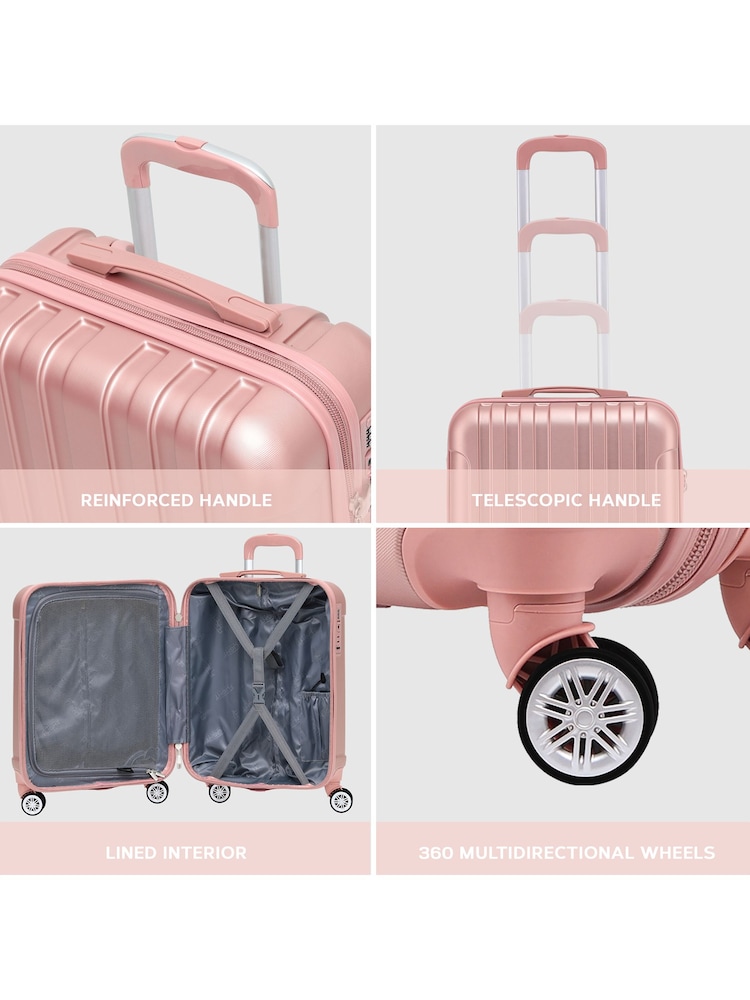 Flight Knight 55x40x20cm Ryanair Priority 8 Wheel ABS Hard Case Cabin Carry On Hand Luggage - Image 7 of 7
