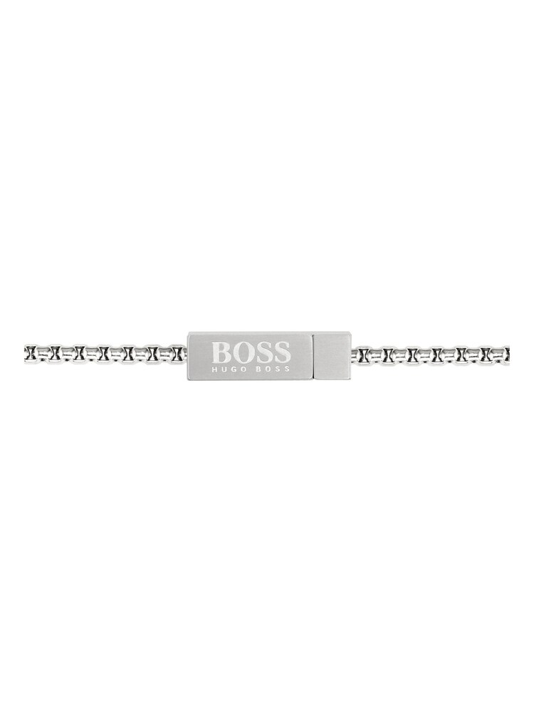 BOSS Silver Dual Stainless Steel Dog Tag Necklace - Image 3 of 3