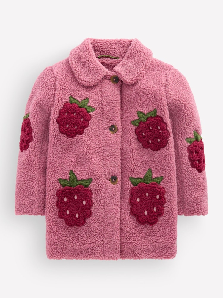 Boden Pink Borg Interest Jacket - Image 1 of 3 Boden Pink Borg Interest Jacket - Image 1 of 3
