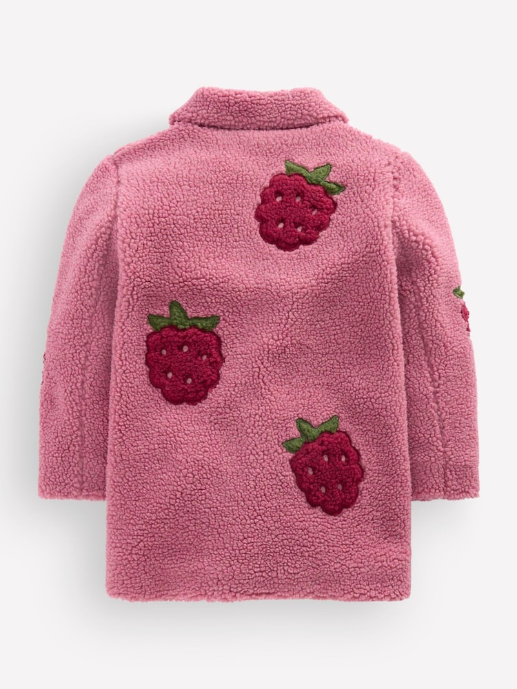 Boden Pink Borg Interest Jacket - Image 2 of 3 Boden Pink Borg Interest Jacket - Image 2 of 3