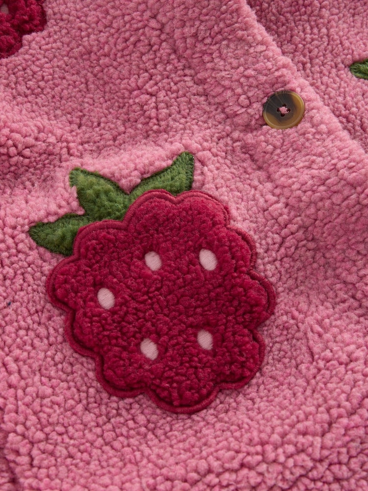 Boden Pink Borg Interest Jacket - Image 3 of 3 Boden Pink Borg Interest Jacket - Image 3 of 3