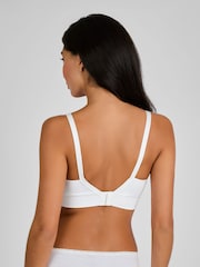 Emma Jane White Emma-Jane Cotton Rich Lace Trim Seamless Nursing Bra - Image 2 of 5