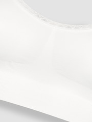 Emma Jane White Emma-Jane Cotton Rich Lace Trim Seamless Nursing Bra - Image 5 of 5