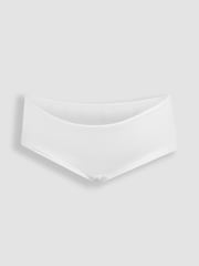 JoJo Maman Bébé White 3-Pack Maternity Knicker Shorts - Image 5 of 6