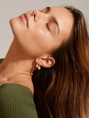 PILGRIM Gold Plated Chayenne Hoop Pendant Earrings - Image 3 of 3