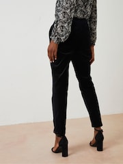 FatFace Black Isobelle Velvet Trousers - Image 2 of 5
