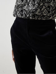 FatFace Black Isobelle Velvet Trousers - Image 4 of 5