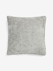 Grey 59 x 59cm Camilla Chenille Cushion - Image 2 of 4