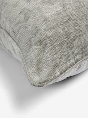 Grey 59 x 59cm Camilla Chenille Cushion - Image 4 of 4