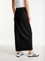 Black Corduroy Column Skirt - Image 3 of 6