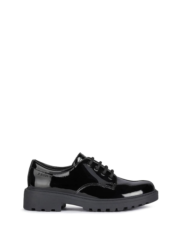 Geox Junior Girl's Casey Black Shoes - Image 1 of 4