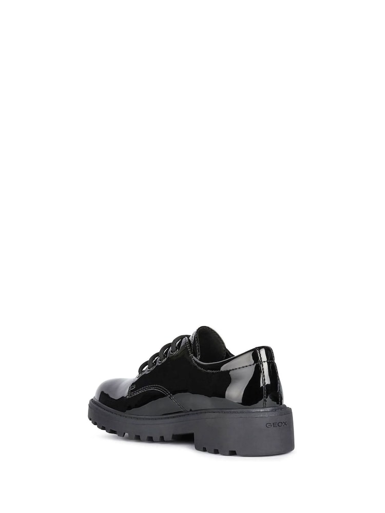Geox Junior Girl's Casey Black Shoes - Image 2 of 4