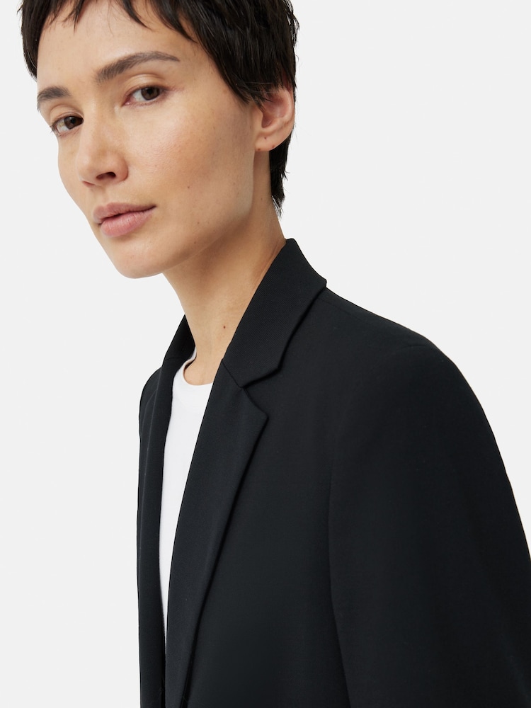 Jigsaw Black Fluid Twill Knox Jacket - Image 6 of 6