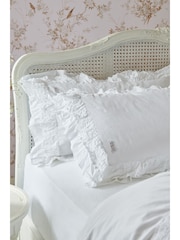 Shabby Chic by Rachel Ashwell® White Broderie Anglaise Ruffle 200 Thread Count Pillowcase Set of 2 - Image 1 of 3