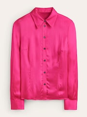 Boden Pink Saskia Satin Shirt - Image 7 of 7