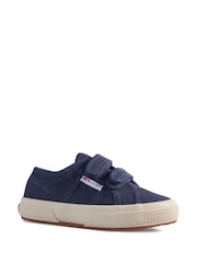 Superga Kids 2750 Strap Canvas Trainers - Image 2 of 9