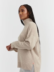 Chinti & Parker Wool/Cashmere Relaxed Roll Neck Jumper - Image 2 of 5