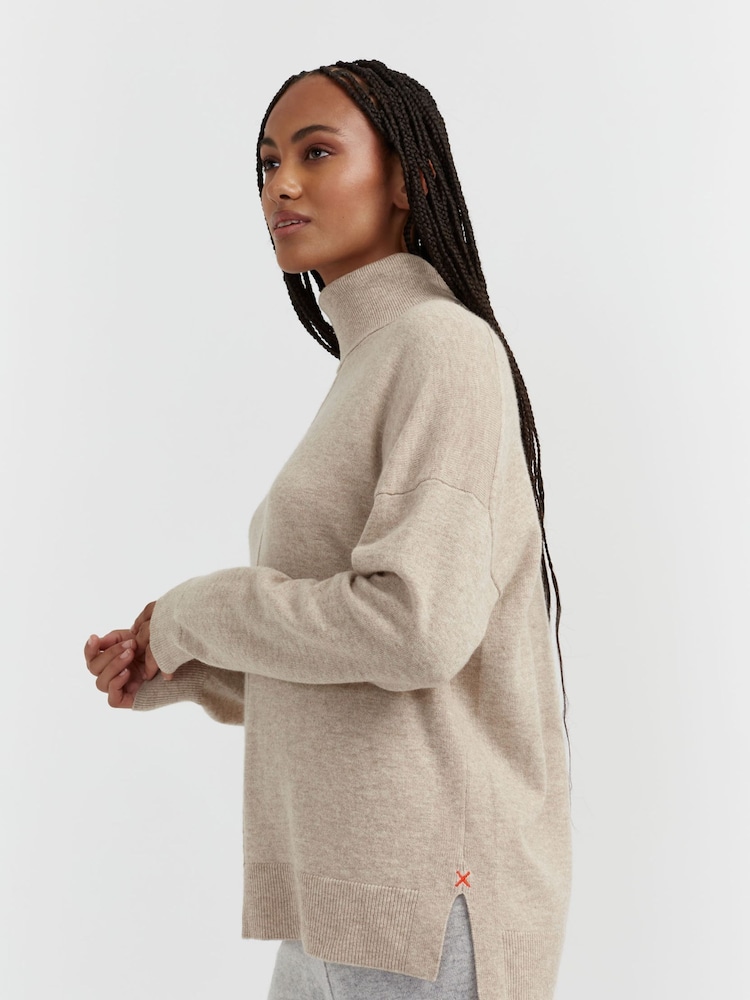 Chinti & Parker Wool/Cashmere Relaxed Roll Neck Jumper - Image 2 of 5