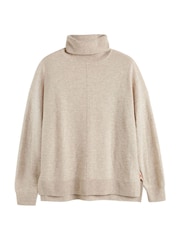 Chinti & Parker Wool/Cashmere Relaxed Roll Neck Jumper - Image 5 of 5