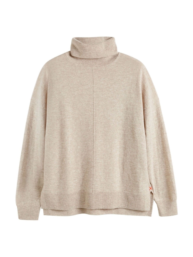Chinti & Parker Wool/Cashmere Relaxed Roll Neck Jumper - Image 5 of 5