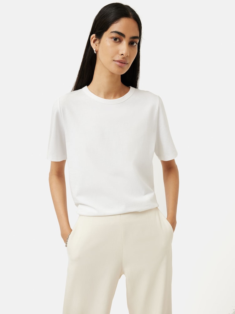 Jigsaw White Boy Heavy 100% Cotton T-Shirt - Image 1 of 1