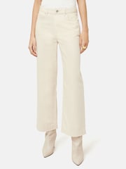 Jigsaw Cream Tyne Wide Leg Jeans - Image 2 of 4