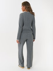 Threadbare Grey Contrast Stripe Wide Leg Sweat Set - Image 2 of 5
