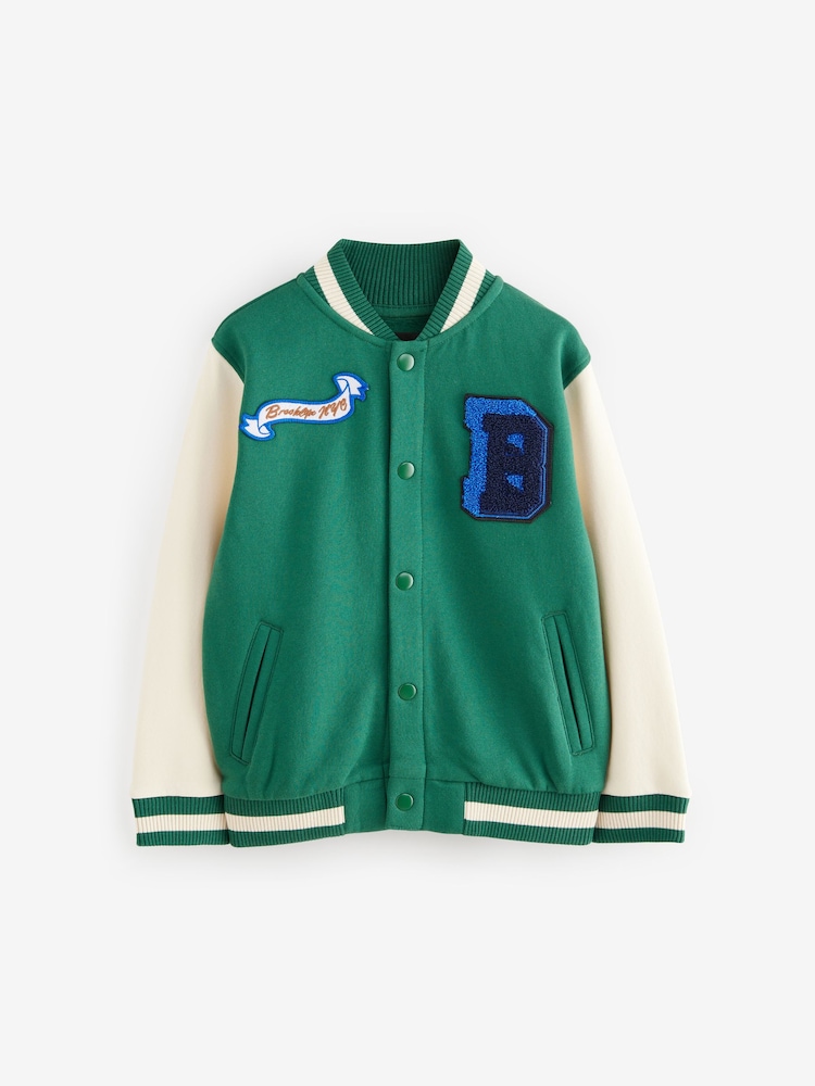 Green Varsity Bomber Jacket (3-16yrs) - Image 1 of 5