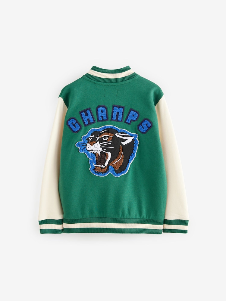 Green Varsity Bomber Jacket (3-16yrs) - Image 2 of 5