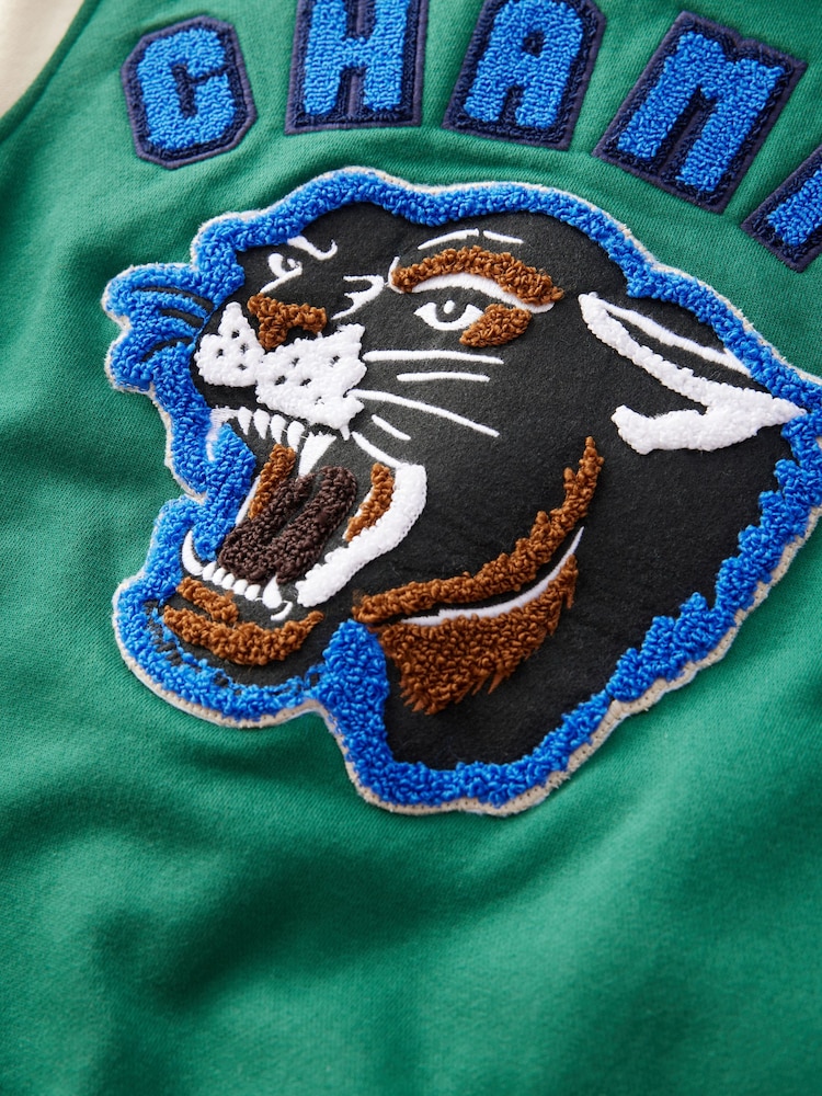 Green Varsity Bomber Jacket (3-16yrs) - Image 5 of 5