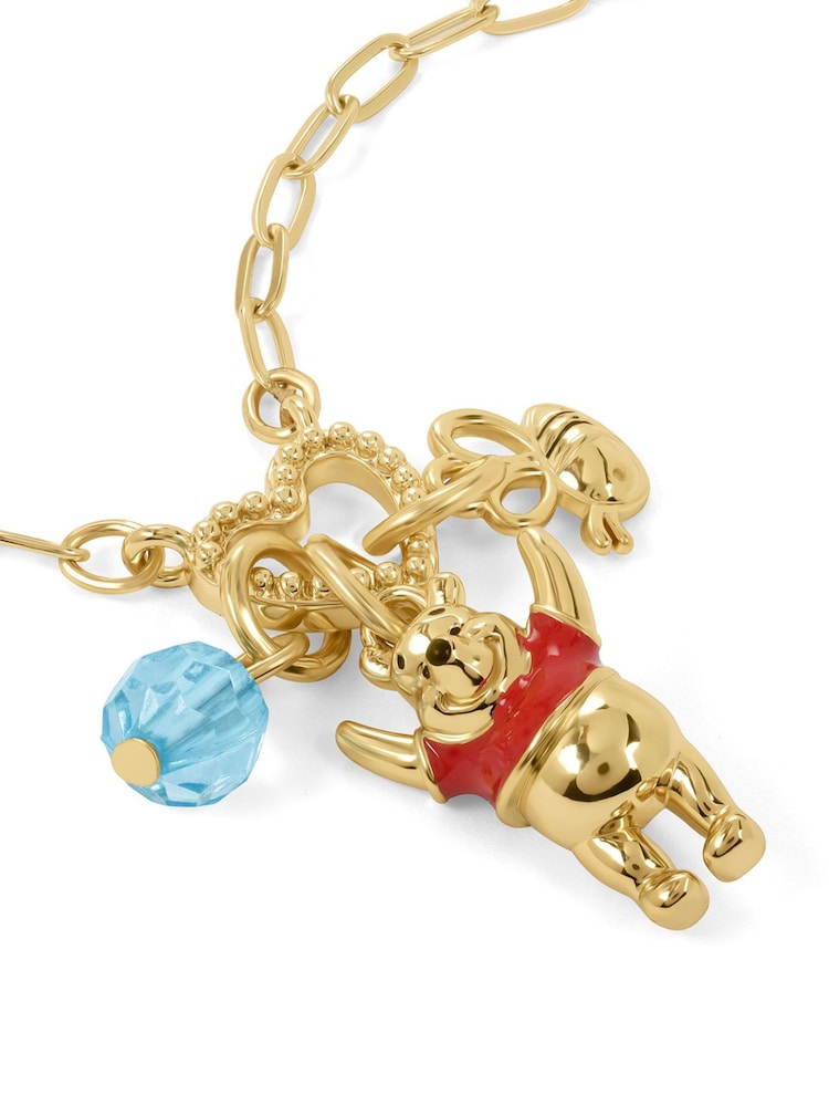Peers Hardy Gold Tone Disney Winnie The Pooh Charm Necklace - Image 2 of 3