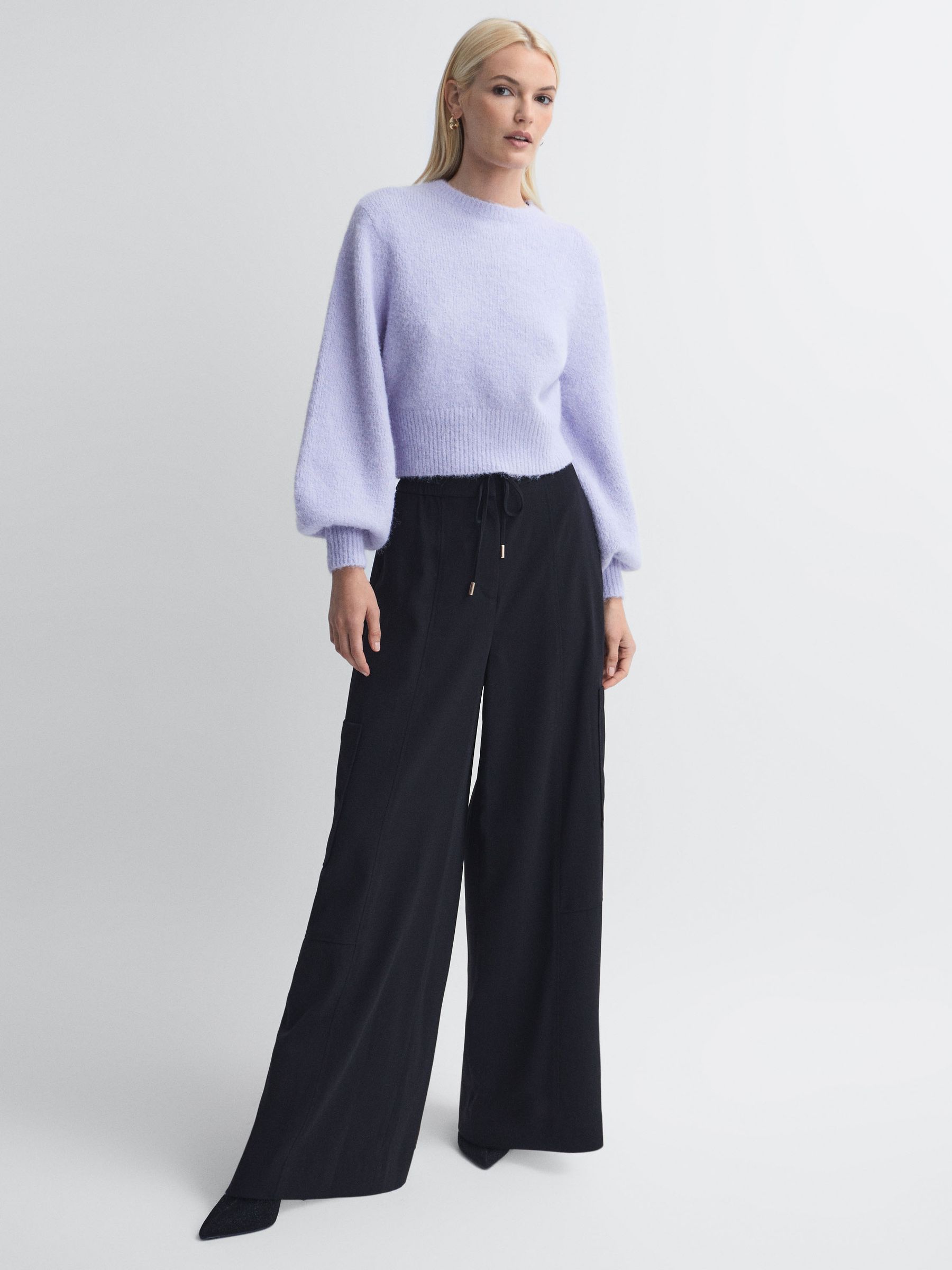 ★UNLIMIT★ Flor Crewneck (U24DTTS462) Buy Florere Fluffy Crew Neck Jumper from Next USA