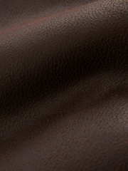 Chocolate Brown Longline Faux Shearling Coat - Image 8 of 8