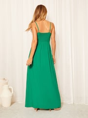 Friends Like These Green Strappy Sweetheart Neckline Maxi Dress - Image 3 of 4