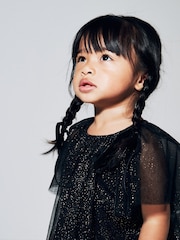 Black/Gold Sparkle Tulle Party Dress (3mths-10yrs) - Image 3 of 6