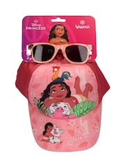 Peers Hardy Pink Disney Moana Cap and Sunglasses Set - Image 3 of 6