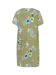 Cream Green Rosina Knee Length Short Sleeve Dress - Image 6 of 6