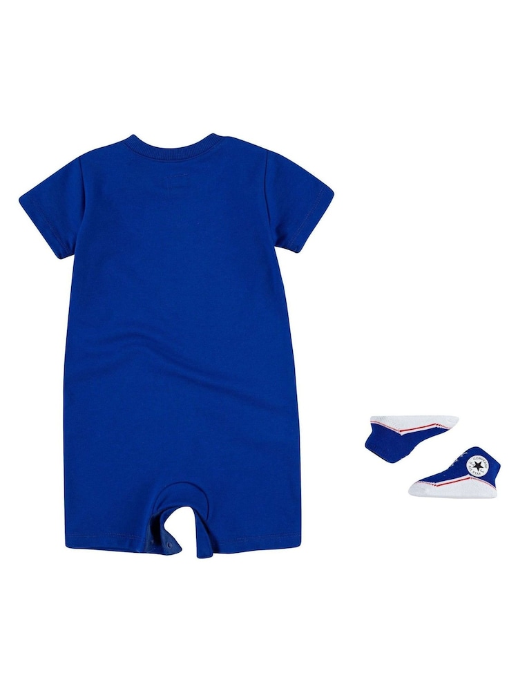 Converse Blue Romper and Bootie Baby Set - Image 2 of 3