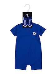 Converse Blue Romper and Bootie Baby Set - Image 3 of 3