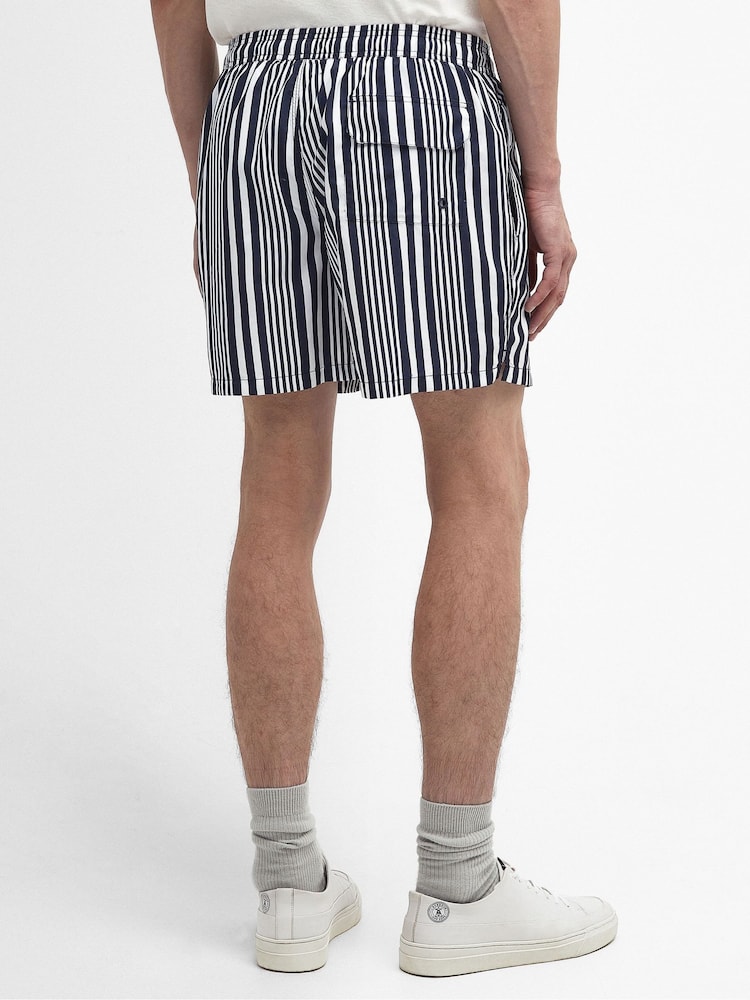 Barbour® Navy Decklam Stripe Swim Shorts - Image 2 of 3