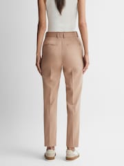 Reiss Camel Marlie Slim Fit Wool Blend Suit Trousers - Image 4 of 4