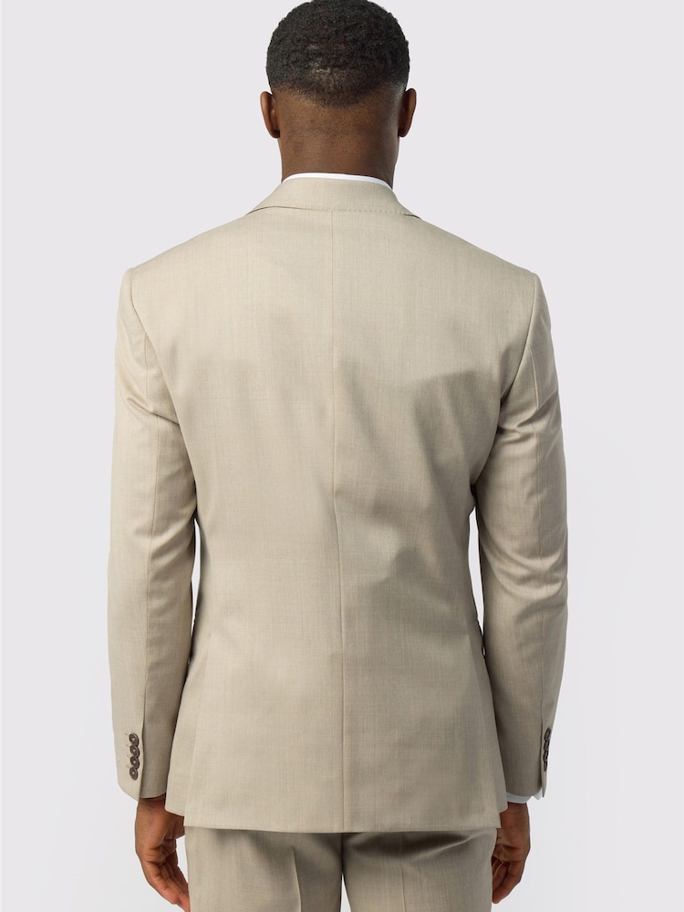 Ted Baker Tailoring Natural Tailored Fit Super 100s Twill Jacket - Image 2 of 4 Ted Baker Tailoring Natural Tailored Fit Super 100s Twill Jacket - Image 2 of 4