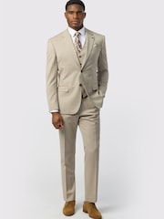 Ted Baker Tailoring Natural Tailored Fit Super 100s Twill Jacket - Image 4 of 4