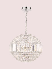 Laura Ashley Chrome Vienna 5 Light Chandelier Light - Image 2 of 5