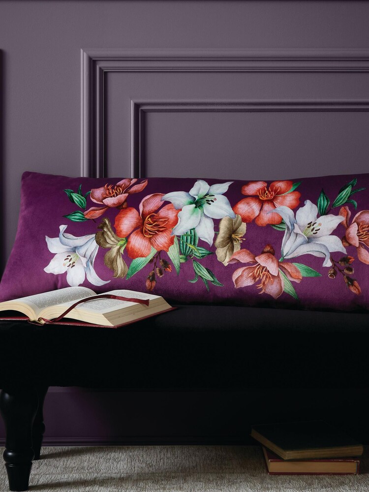 Bridgerton by Catherine Lansfield Purple Sparkle Within Cushion - Image 1 of 5
