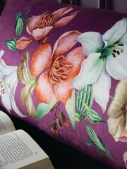 Bridgerton by Catherine Lansfield Purple Sparkle Within Cushion - Image 3 of 5