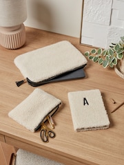 Cream Borg Laptop Case - Image 1 of 4