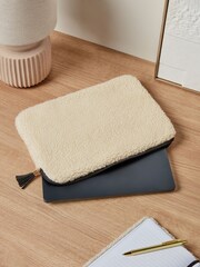 Cream Borg Laptop Case - Image 2 of 4