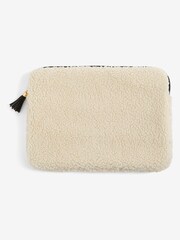 Cream Borg Laptop Case - Image 3 of 4